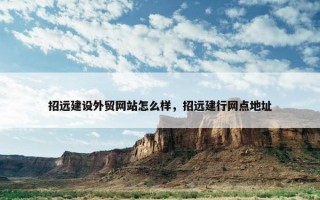 招远建设外贸网站怎么样，招远建行网点地址