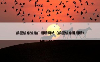 鹤壁信息流推广招聘网站（鹤壁信息港招聘）