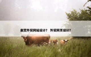 襄樊外贸网站设计？ 外贸网页设计？
