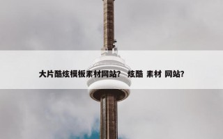 大片酷炫模板素材网站？ 炫酷 素材 网站？
