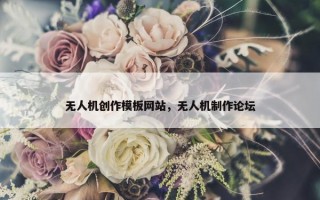 无人机创作模板网站，无人机制作论坛