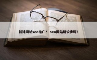 新建网站seo推广？ seo网站建设步骤？