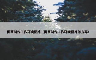 网页制作工作环境图片（网页制作工作环境图片怎么弄）