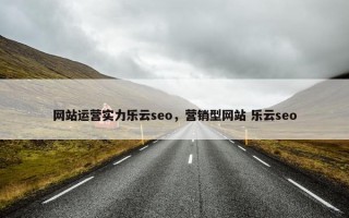 网站运营实力乐云seo，营销型网站 乐云seo