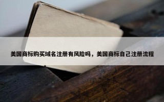 美国商标购买域名注册有风险吗，美国商标自己注册流程