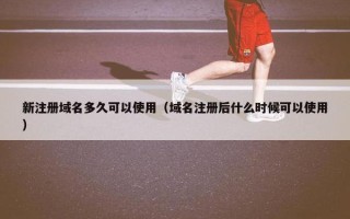 新注册域名多久可以使用（域名注册后什么时候可以使用）