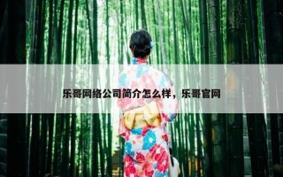 乐哥网络公司简介怎么样，乐哥官网