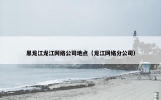 黑龙江龙江网络公司地点（龙江网络分公司）