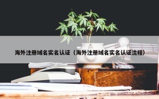 海外注册域名实名认证（海外注册域名实名认证流程）