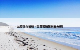 兰蔻优化策略（兰蔻营销策划案分析）