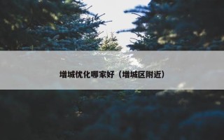 增城优化哪家好（增城区附近）