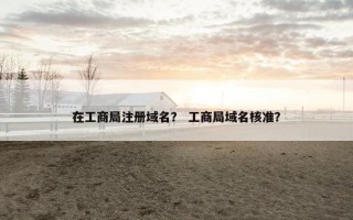 在工商局注册域名？ 工商局域名核准？