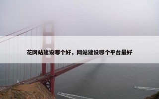 花网站建设哪个好，网站建设哪个平台最好