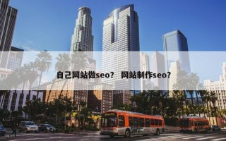 自己网站做seo？ 网站制作seo？