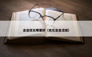 企业优化哪里好（优化企业流程）