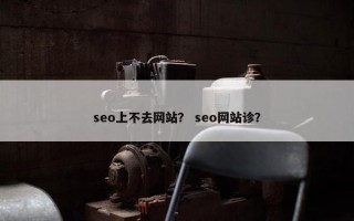 seo上不去网站？ seo网站诊？
