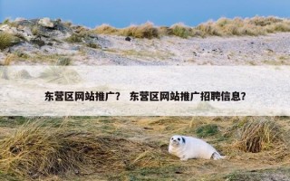 东营区网站推广？ 东营区网站推广招聘信息？