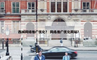 西城网络推广优化？ 网络推广优化网站？