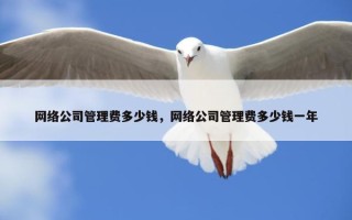网络公司管理费多少钱，网络公司管理费多少钱一年