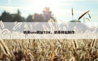 奶茶seo网站TDK，奶茶网站制作