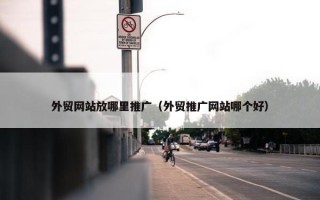 外贸网站放哪里推广（外贸推广网站哪个好）