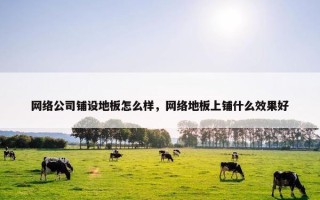 网络公司铺设地板怎么样，网络地板上铺什么效果好