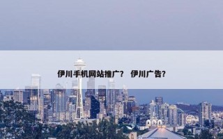 伊川手机网站推广？ 伊川广告？