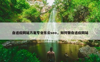 自适应网站方案专业乐云seo，如何做自适应网站