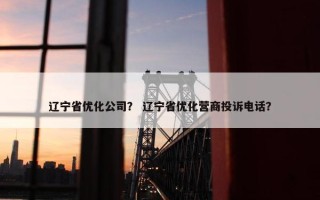 辽宁省优化公司？ 辽宁省优化营商投诉电话？