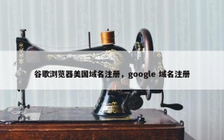 谷歌浏览器美国域名注册，google 域名注册