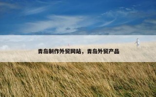 青岛制作外贸网站，青岛外贸产品