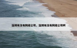 淄博有没有网络公司，淄博有没有网络公司啊