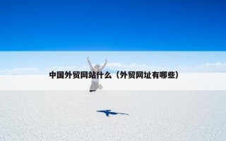 中国外贸网站什么（外贸网址有哪些）