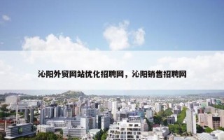 沁阳外贸网站优化招聘网，沁阳销售招聘网