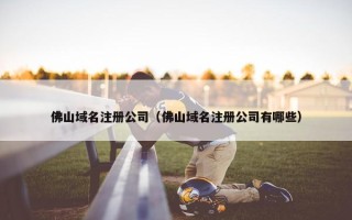 佛山域名注册公司（佛山域名注册公司有哪些）