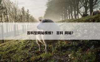 百科型网站模板？ 百科 网站？