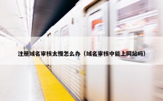 注册域名审核太慢怎么办（域名审核中能上网站吗）