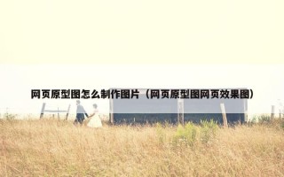网页原型图怎么制作图片（网页原型图网页效果图）