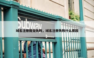 域名注册提交失败，域名注册失败什么原因
