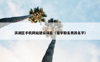 滨湖区手机网站建设项目（家字取名男孩名字）