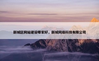 新城区网站建设哪家好，新城网络科技有限公司