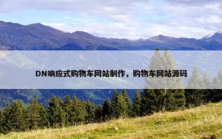 DN响应式购物车网站制作，购物车网站源码