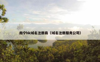 南宁hk域名注册商（域名注册服务公司）