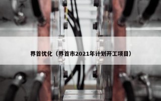 界首优化（界首市2021年计划开工项目）