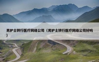 男护士转行医疗网络公司（男护士转行医疗网络公司好吗）