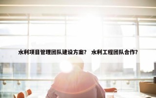 水利项目管理团队建设方案？ 水利工程团队合作？