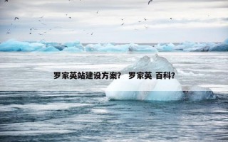 罗家英站建设方案？ 罗家英 百科？