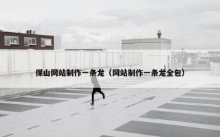 保山网站制作一条龙（网站制作一条龙全包）