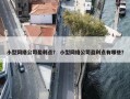 小型网络公司盈利点？ 小型网络公司盈利点有哪些？