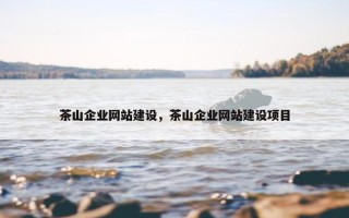 茶山企业网站建设，茶山企业网站建设项目